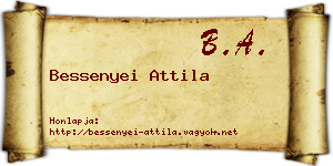 Bessenyei Attila névjegykártya